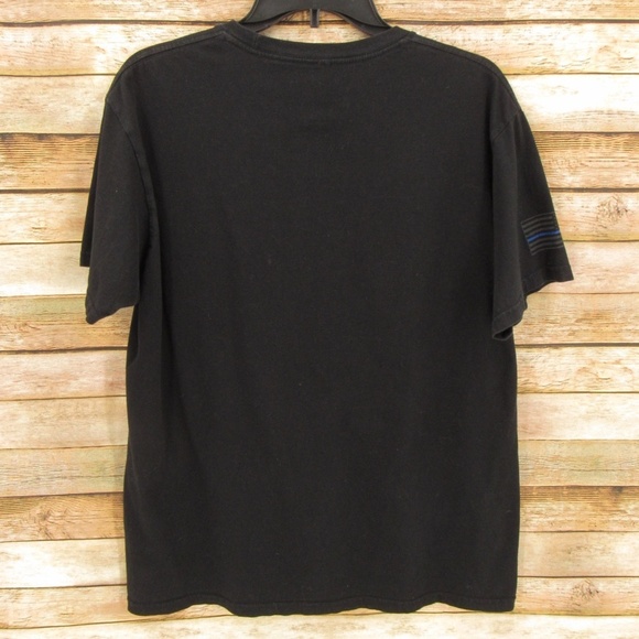 5.11 Tactical Black Back the Blue Crew Neck Short Sleeve Tee L - Picture 12 of 13